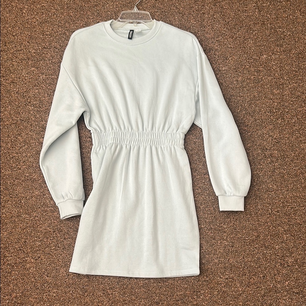 H&M Light Blue Ribbed Sweater